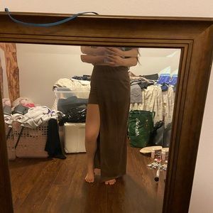 maxi skirt with a slit